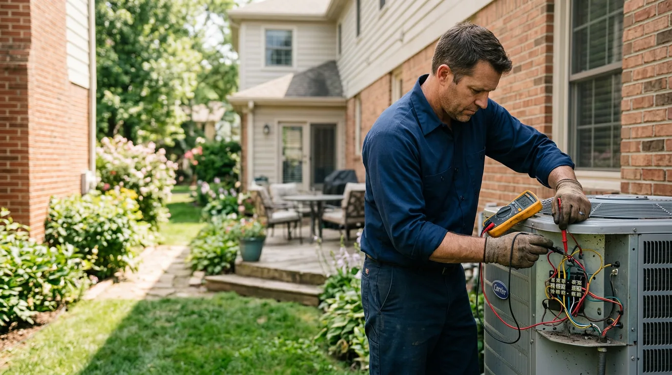 HVAC technician working near Almena, WI